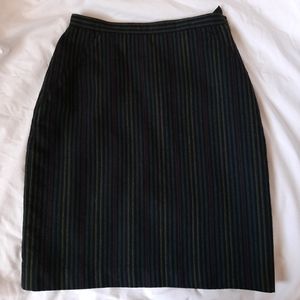 A.M. Beretta Pinstriped Skirt